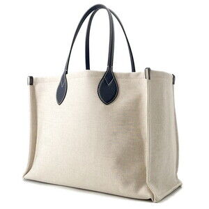 Gucci Leather Canvas Tote Bag Pouch Shoulder